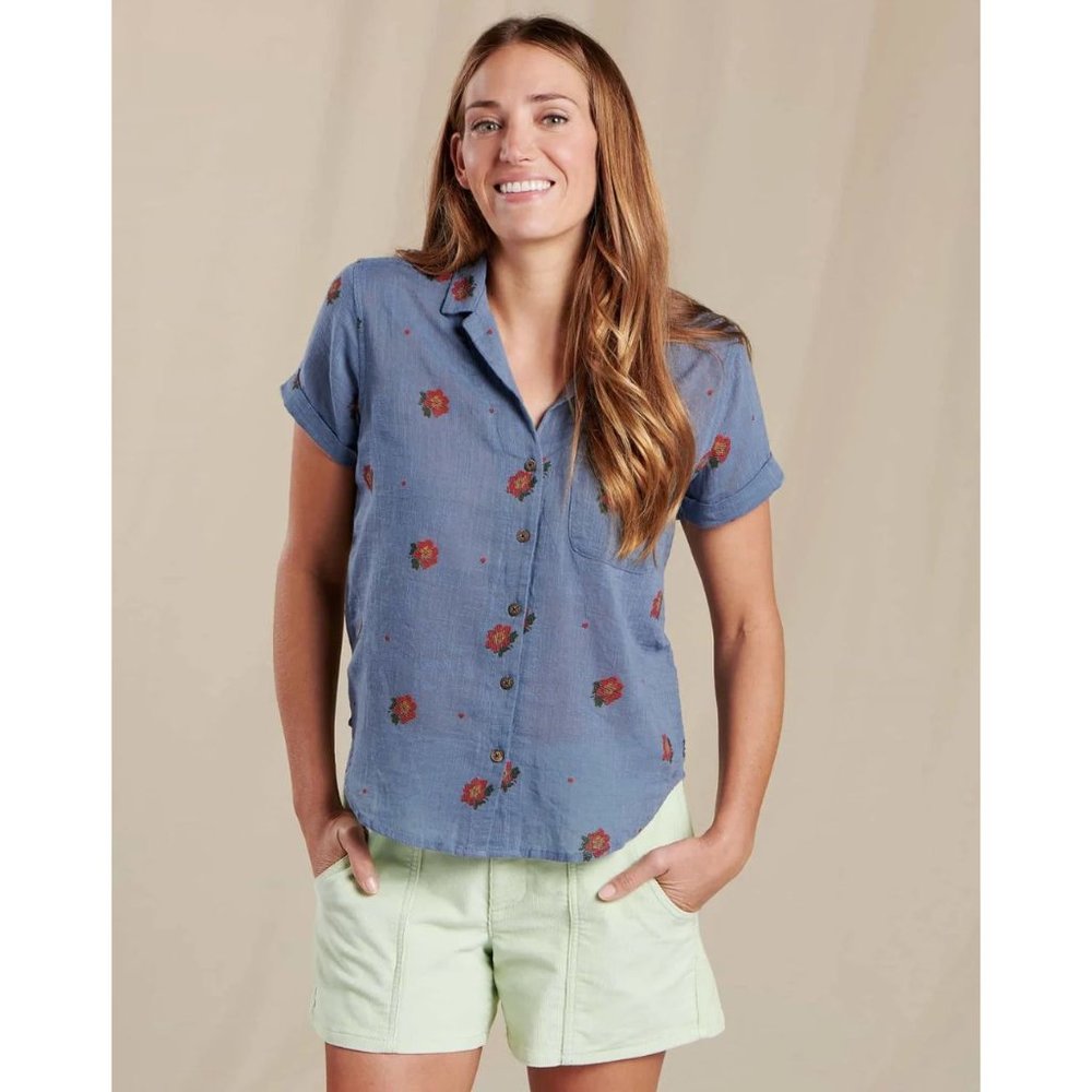 Toad & Co. Camp Cove Short Sleeve Organic Cotton Shirt, small